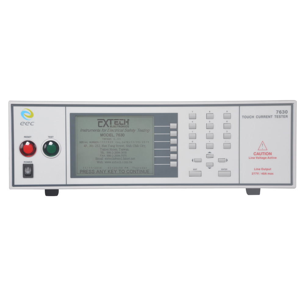 臺(tái)灣華儀 7630 全功能接觸電流測(cè)試儀 EEC 7630泄漏電流測(cè)試儀